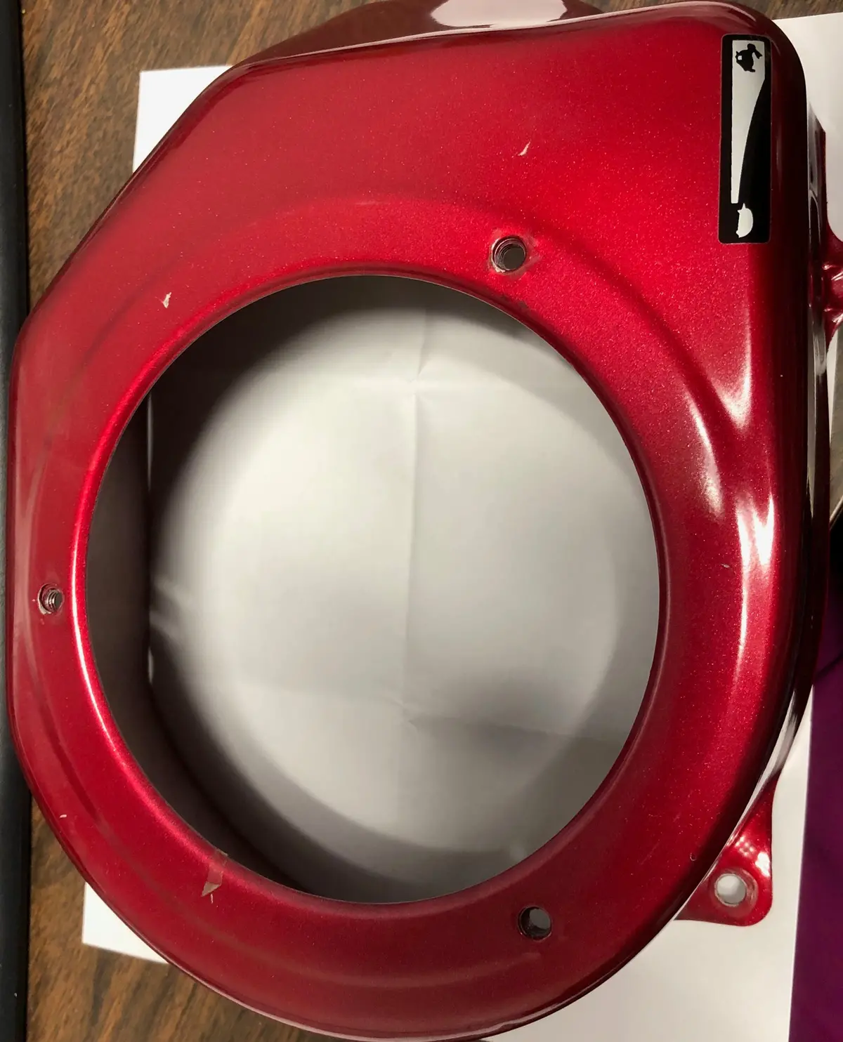 01-06M Fan Cover Maroon 550 Yk650 Yamakoyo Engine Cowling 1