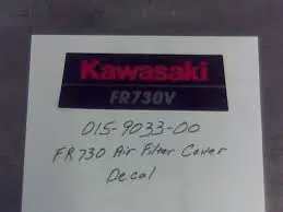 015-9033-00 Fr730v Air Filter Cover Decal Bad Boy 1