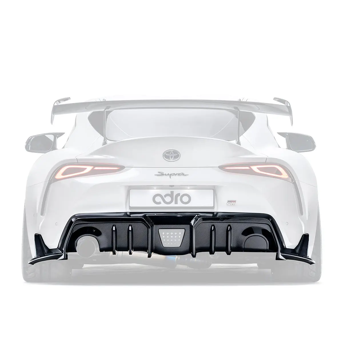 Toyota Gr Supra Carbon Fiber Rear Diffuser 1