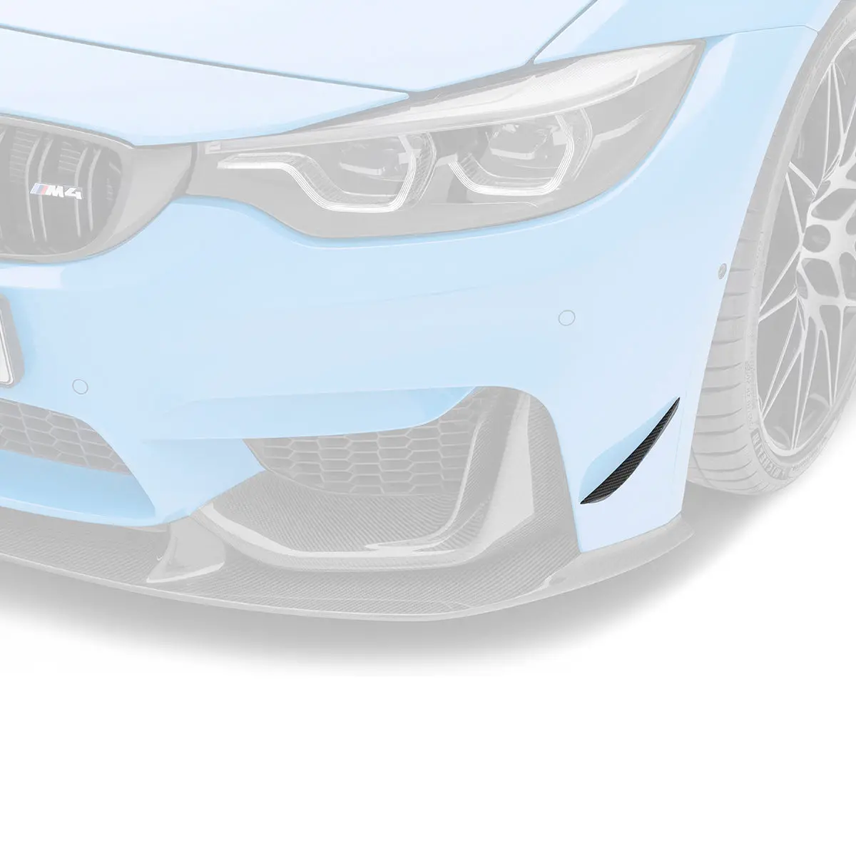 Bmw F8x M3/M4 Carbon Fiber Front Bumper Canards 1