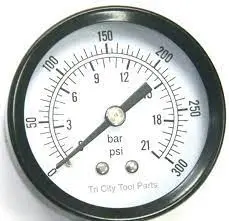 032-0092 Gauge 0-300 Psi, 2" Dia Face Sanborn 1