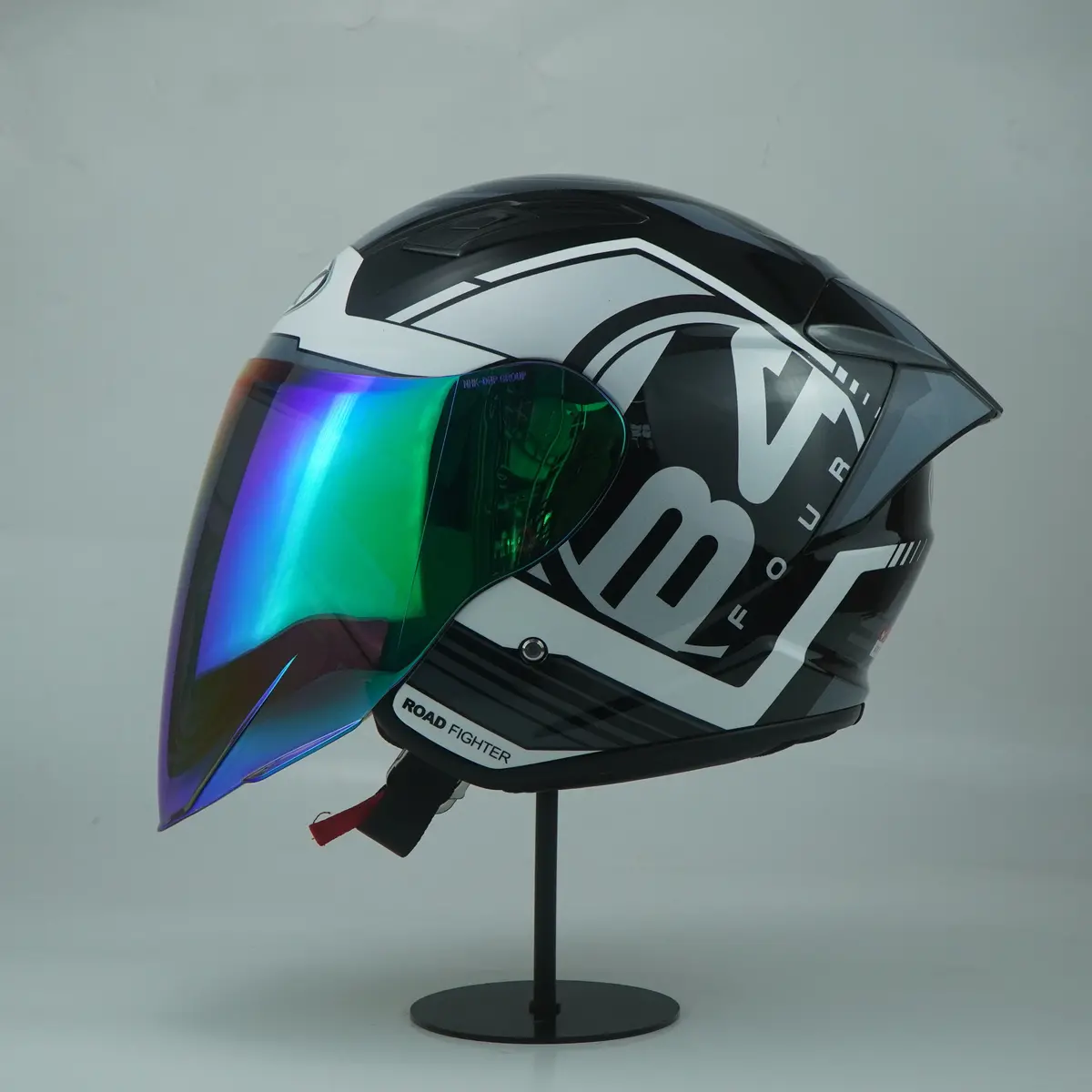Nhk Helmet S1gp S B-Four (Black/Silver Gray Glossy) 1