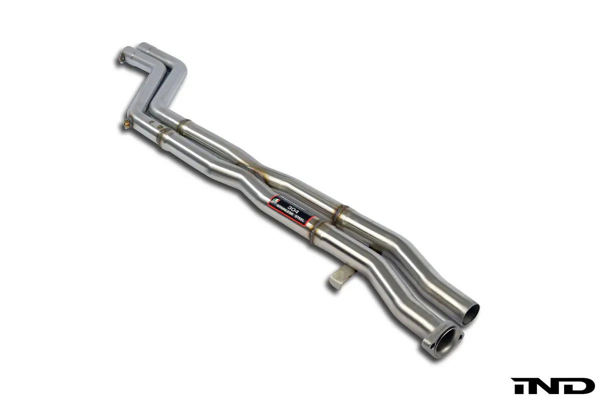 Supersprint E36 M3 Euro Stainless Center X-Pipe 2X60mm - Non-Resonated 1