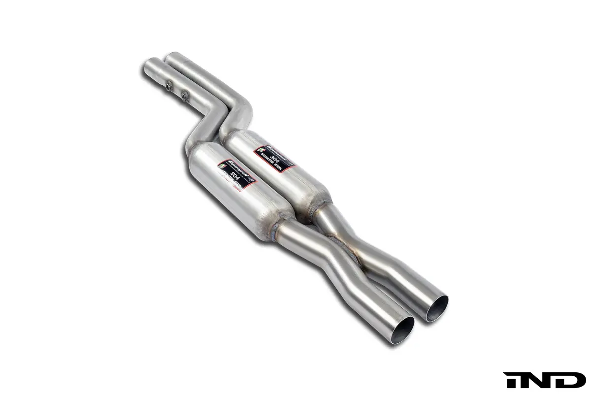 Supersprint E30 3-Series (M5x / S5x Engine Swap) Stainless Center Pipe - Resonated 1