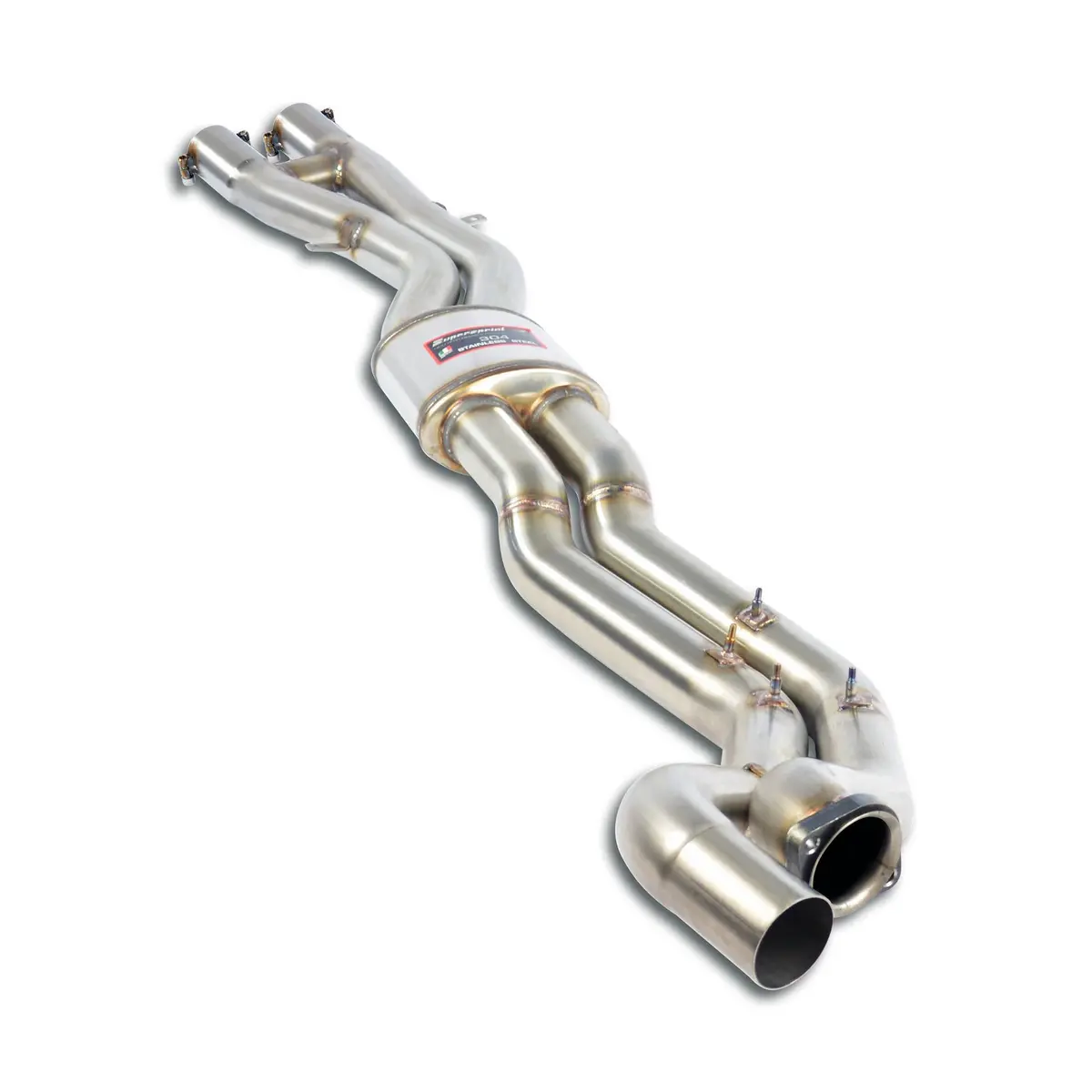 Supersprint Bmw E46 M3 Center H-Pipe - Resonated With Slip-Fit 1