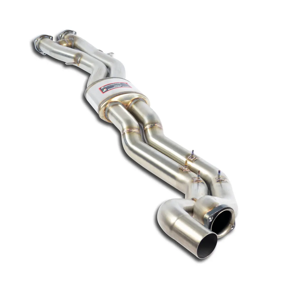 Supersprint E46 M3 Stainless Center H-Pipe - Resonated 1