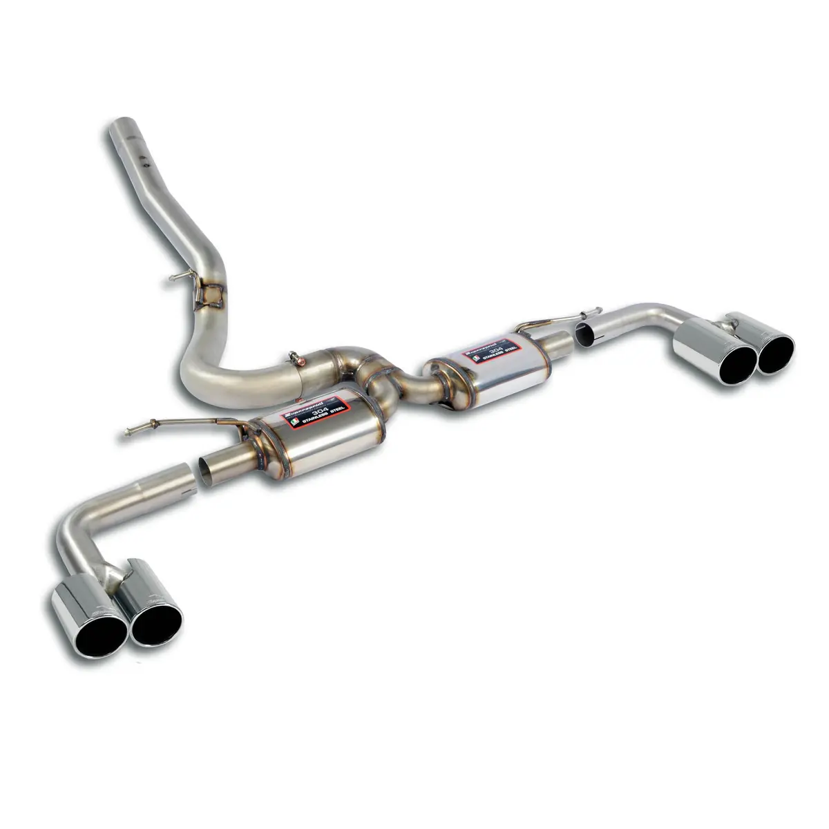 Supersprint Bmw F44 2 Series Gran Coupè Rear Exhaust "Racing" Right Oo90 - Left Oo90 1