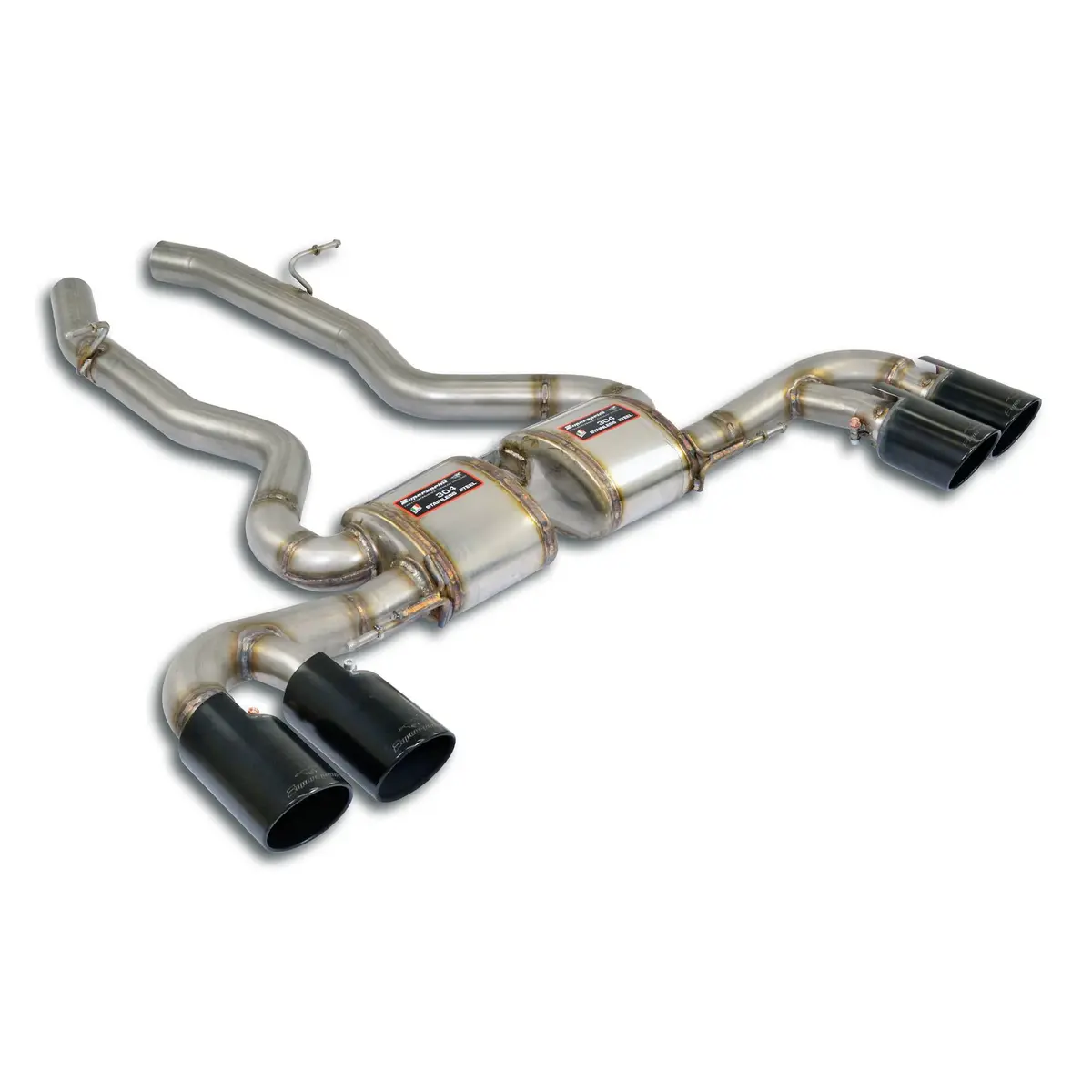 Supersprint Bmw G01 X3 Rear Exhaust "Race" Right Oo90 + Left Oo90 "Gun Metal Grey" 1