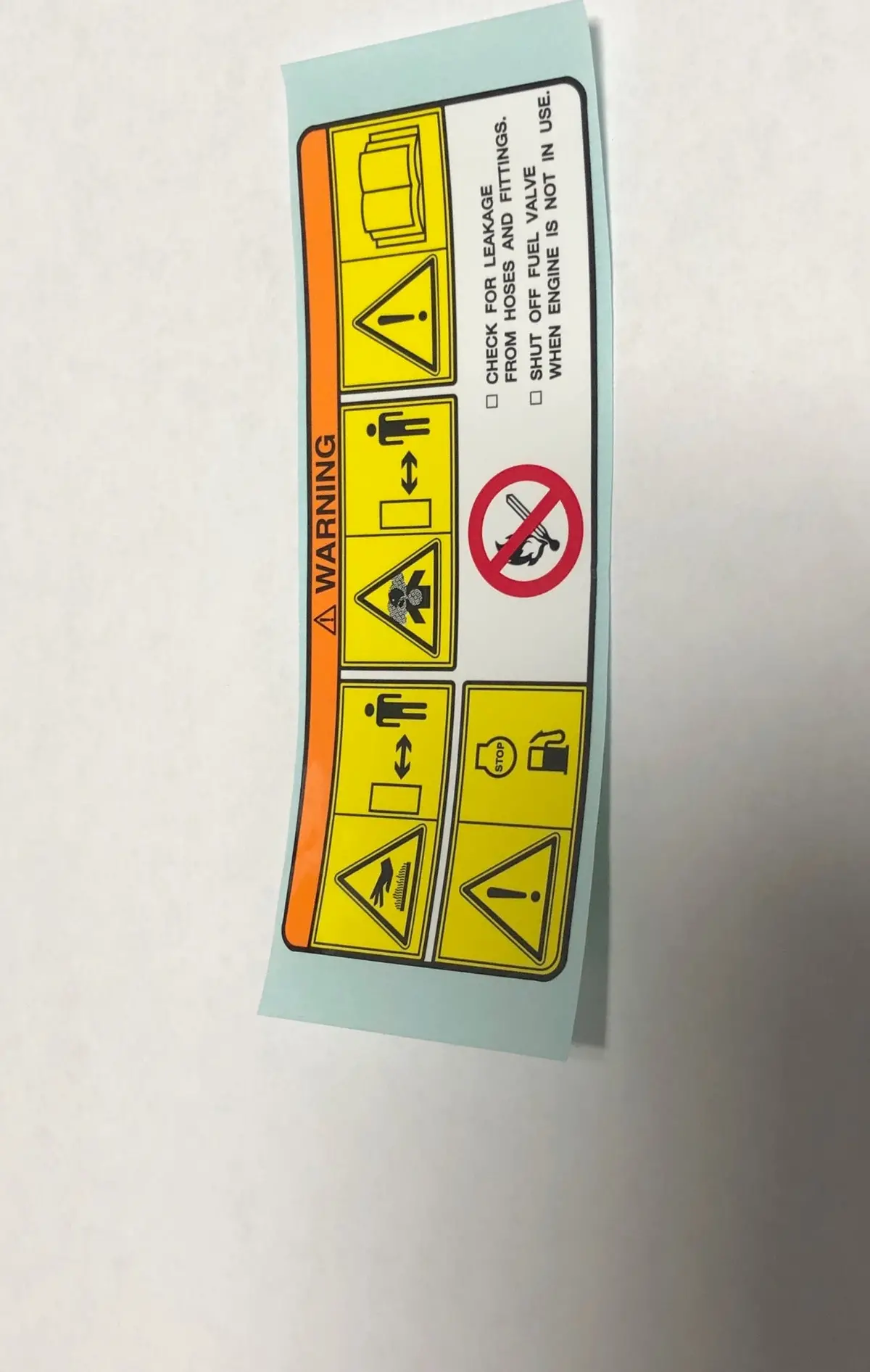 073-20051-81 Warning Label Robin Subaru 1