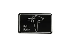 091-1045-00 Mz Belt Route Decal Bad Boy 1