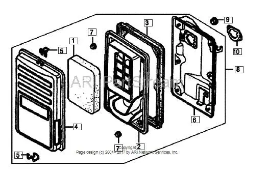 0G84420155 Air Cleaner Assembly Reference 8 Only Used On 389Cc Engine Generac 1
