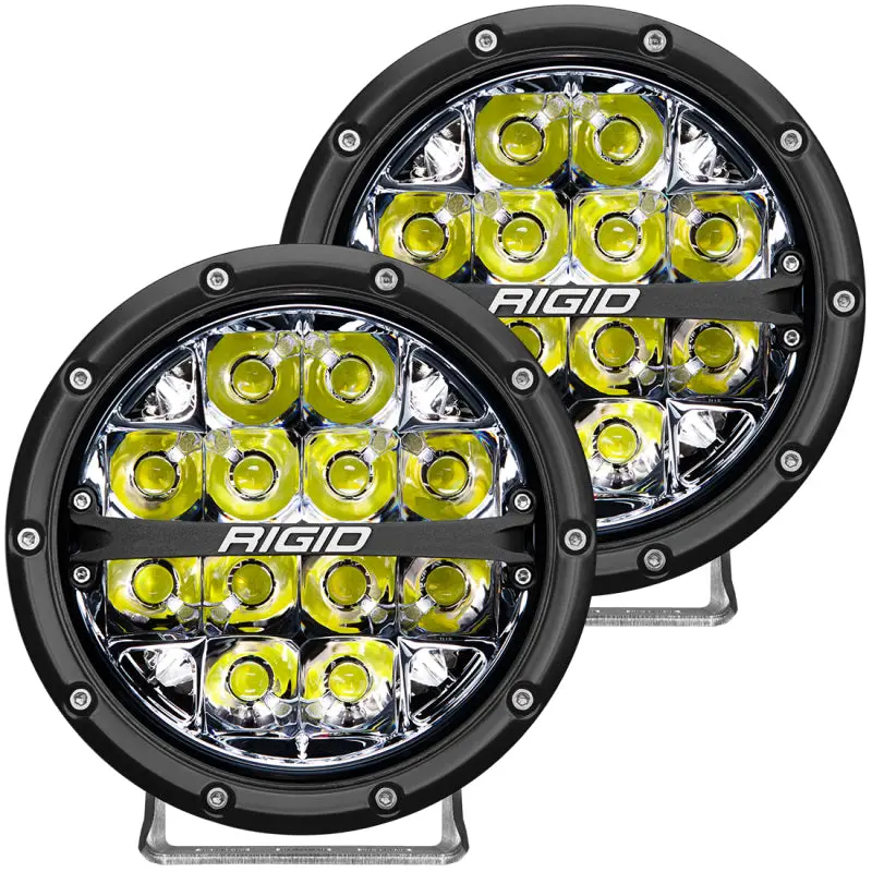 Rigid Industries 360-Series 6In Led Off-Road Spot Beam - White Backlight (Pair) 1