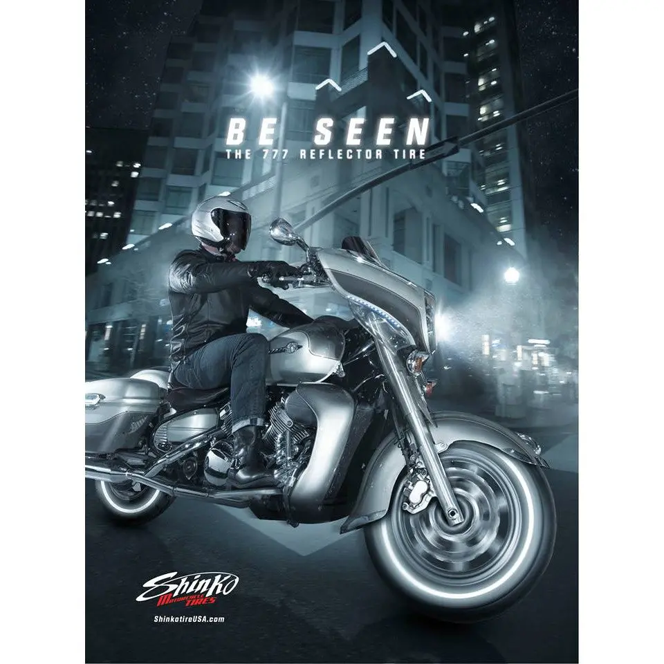 Korea Shinko Tires Tyres Tayar Sr777 Reflector Harley Davidson Copper Classic  180 65 17 1