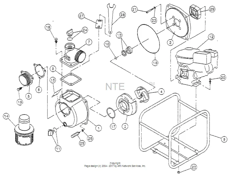 Iz0110541 0110541 Kp0110541 Flange Packing Gasket Ref 8 (Replaced By Iz0123234) Nsi/Wh2t Northstar Water Pump  Ns8/Wh2 1
