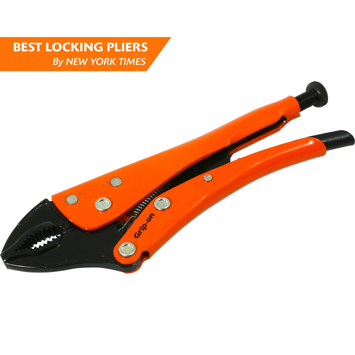 Grip-On® Locking Pliers-Curved Jaws 1