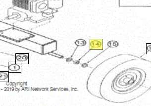 124292 Bearing 1" Ref 14 Northstar 1