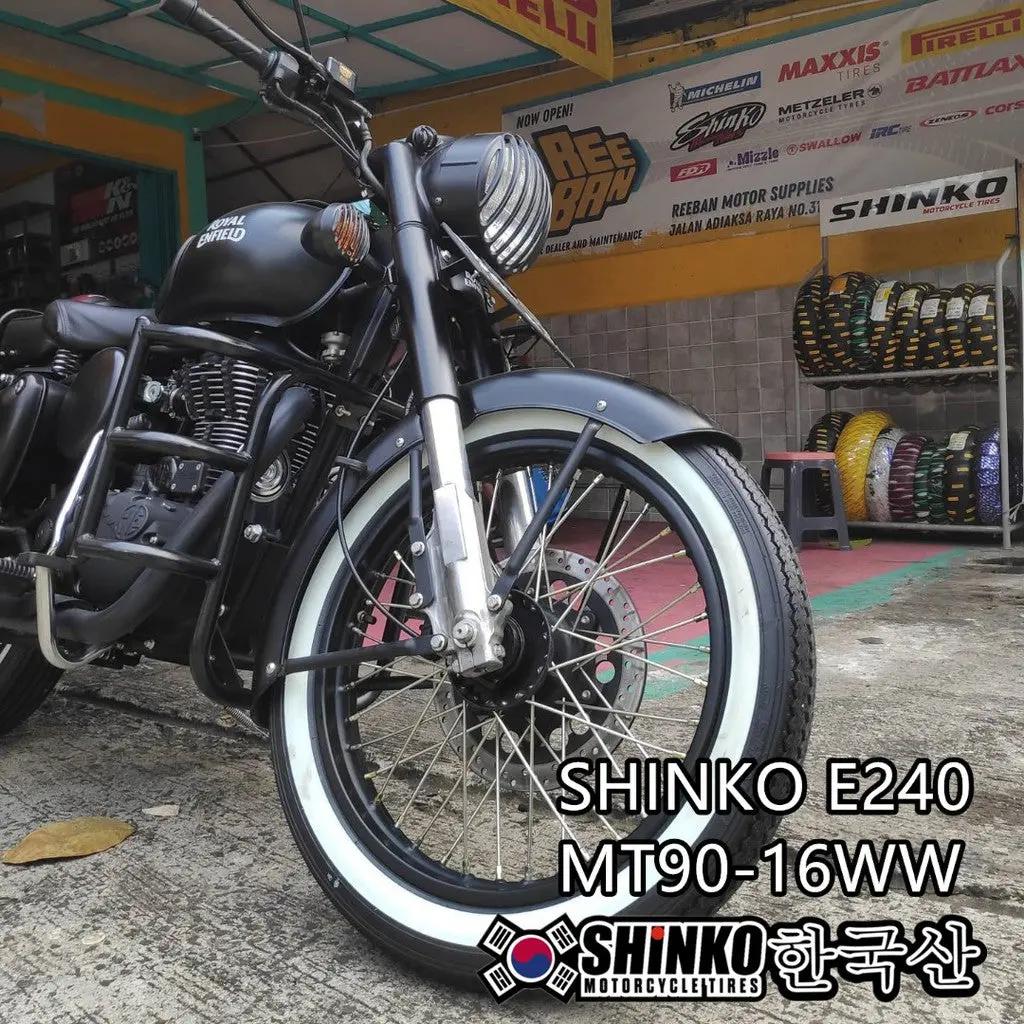 Shinko Tyres Tayar E240  Zig Zag Choppee Harley Davidson (Mt90-16Ww) 1