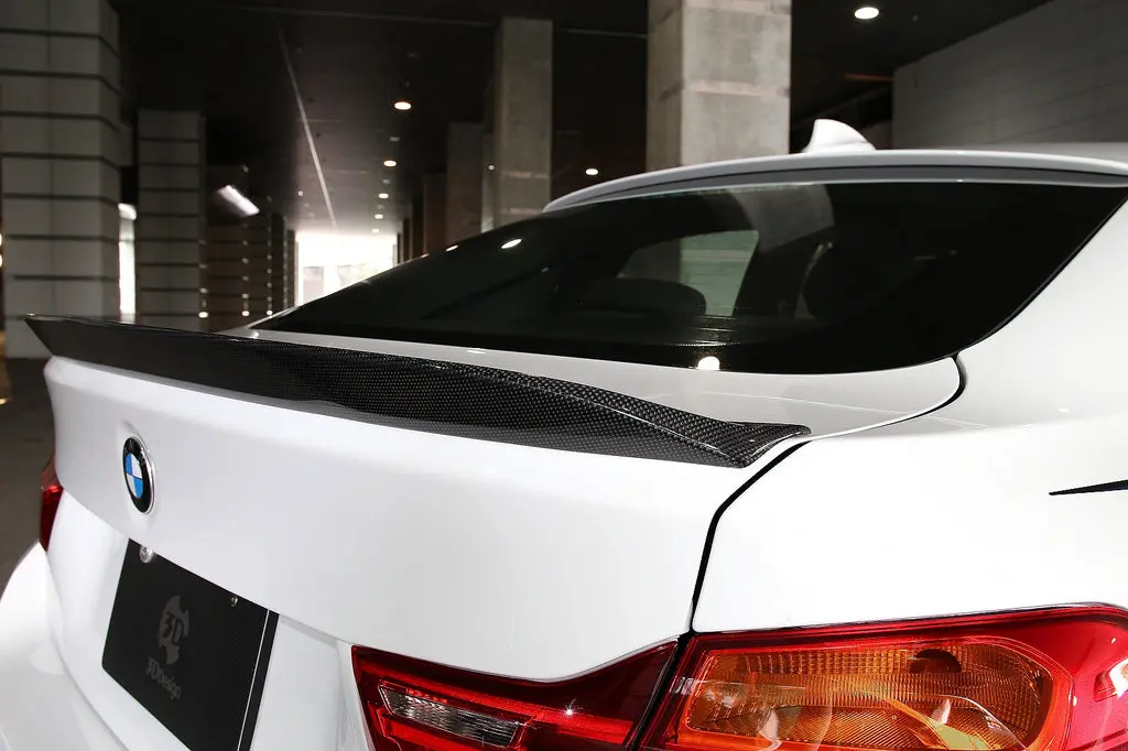 3D Design F36 4-Series Carbon Fiber Trunk Spoiler 1