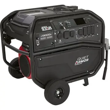 1654404 Northstar Quiet Armor Commercial-Grade Portable Generator With Electric Start, 13,000 Surge Watts, 10,500 Rated Watts Northstar 1
