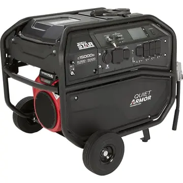 1654406 Northstar Quiet Armor Commercial-Grade Portable Generator With Electric Start, 15,000 Surge Watts, 13,500 Rated Watts Northstar 1