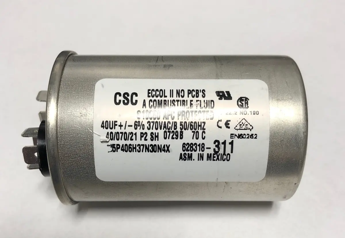 166-0130 Capacitor. Run 40 Mfd Sanborn 1