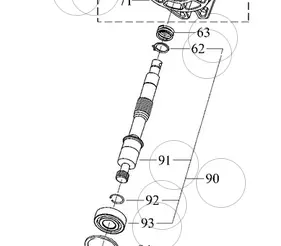 168P3299040 Shaft Kit, Spline Type Tuff Torq Tt-1/W3 1