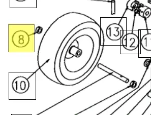 305200 Wheel Retainer Reference 8 Shown Northstar Fmds 1