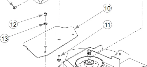 190037 Plate, Chute Adapter Ref 10 Big Dog 1