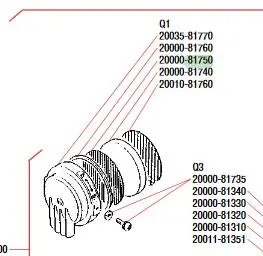 20000-81750  Air Filter Screen  Shindaiwa 1
