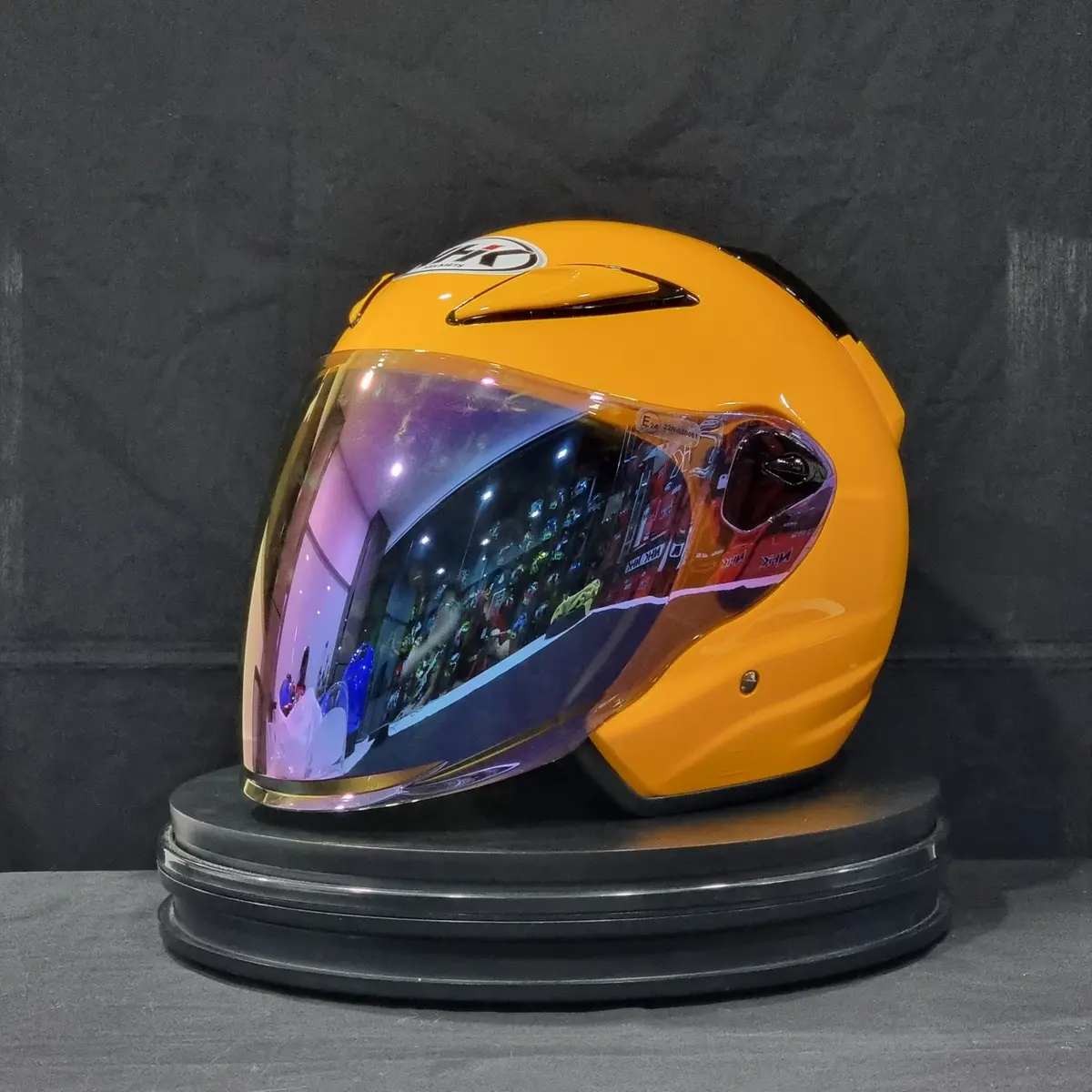 Nhk Helmet R6 V2 Solid (Yellow Glossy) 1