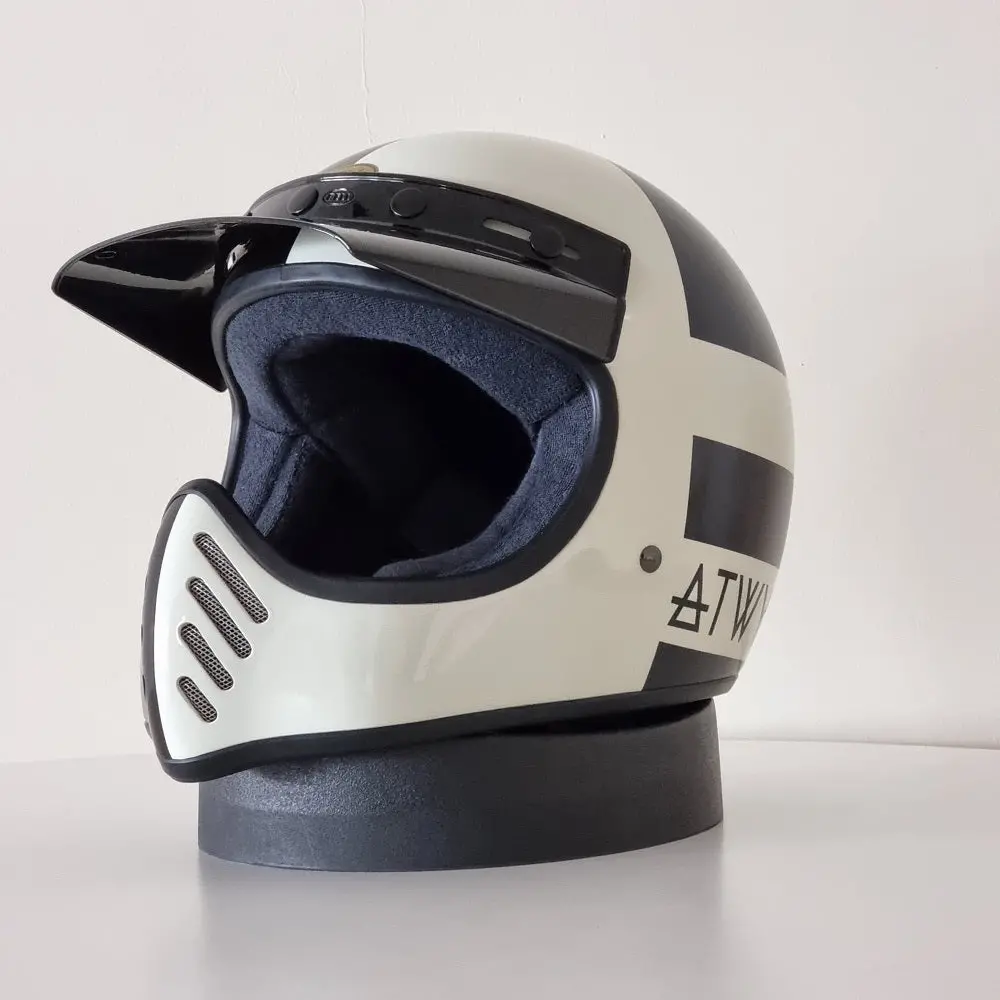 Bell Helmet Moto-3 (Atwyld Orbit White/Black) 1