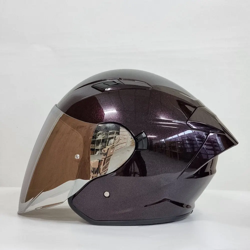 Nhk Helmet S1gp Solid (Laser Red Glossy) 1