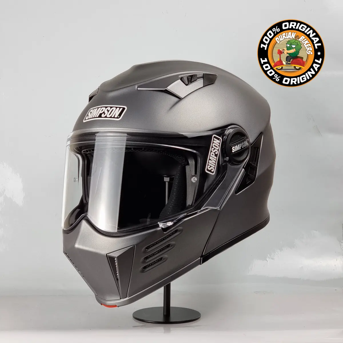 Simpson Helmet Darksome Bandit (Flat Alloy) 1
