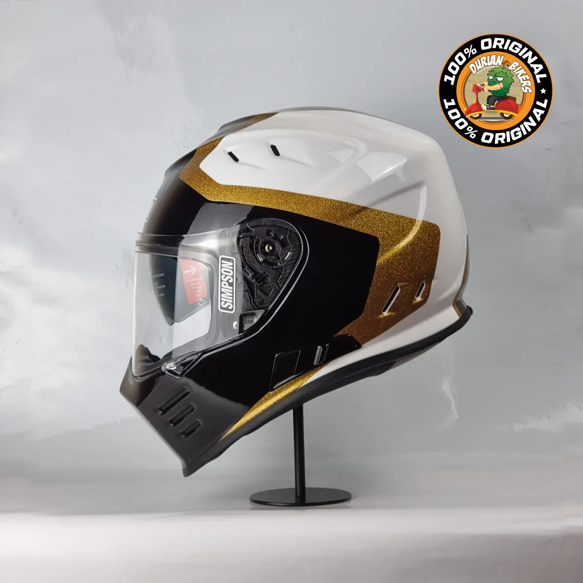 Simpson Helmet Venom Bandit (Tanto Gold) 1