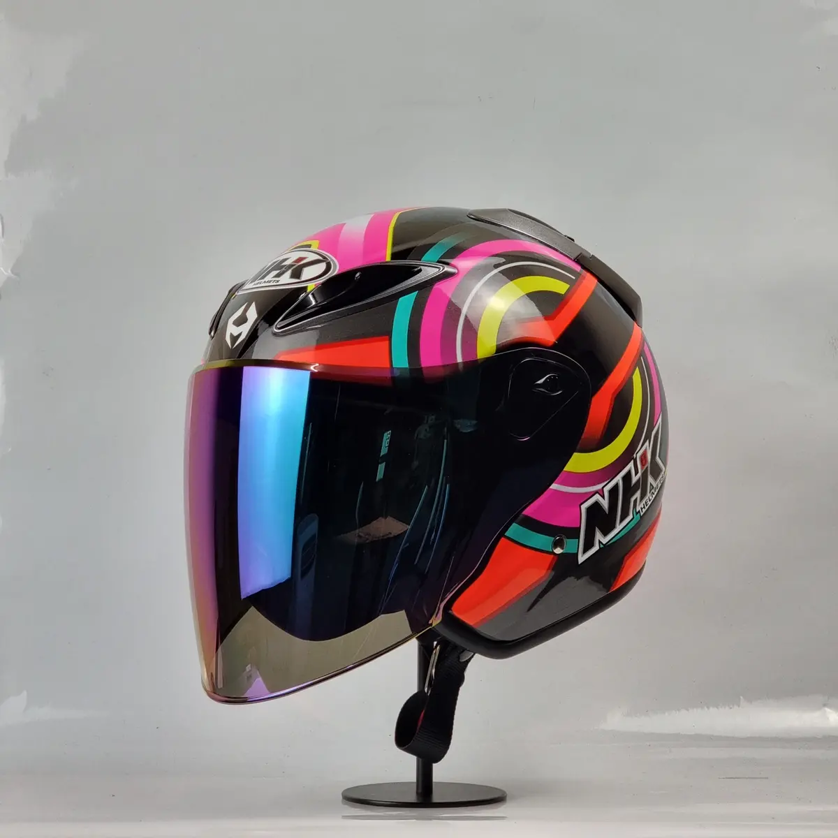 Nhk Helmet R6 V2 Xion (Black/Orange Glossy) 1