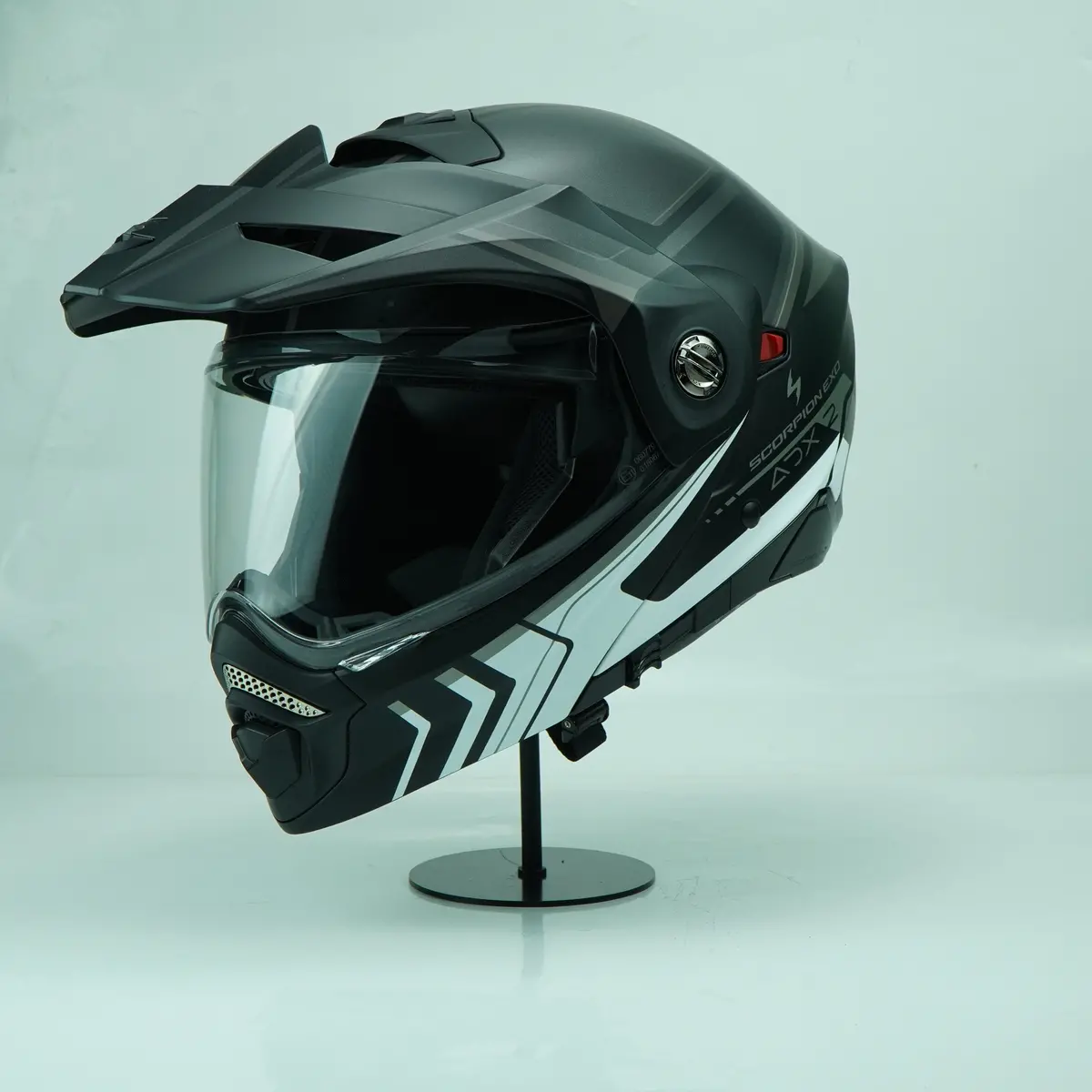 Scorpion Helmet Adx-2 (Lewis Matt Black Silver) 1