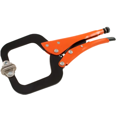 Grip-On® Locking C-Clamp With Swivel Pads 1