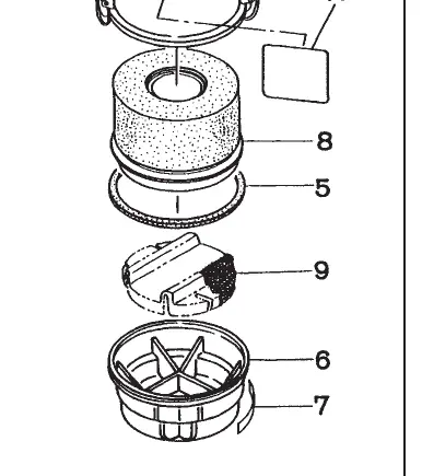 228-32601-18 Air Element Ref 9 Robin Subaru 1