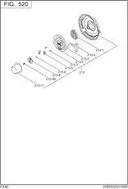 22H-50125-08 Ratchet Ref 5 Robin Subaru 1
