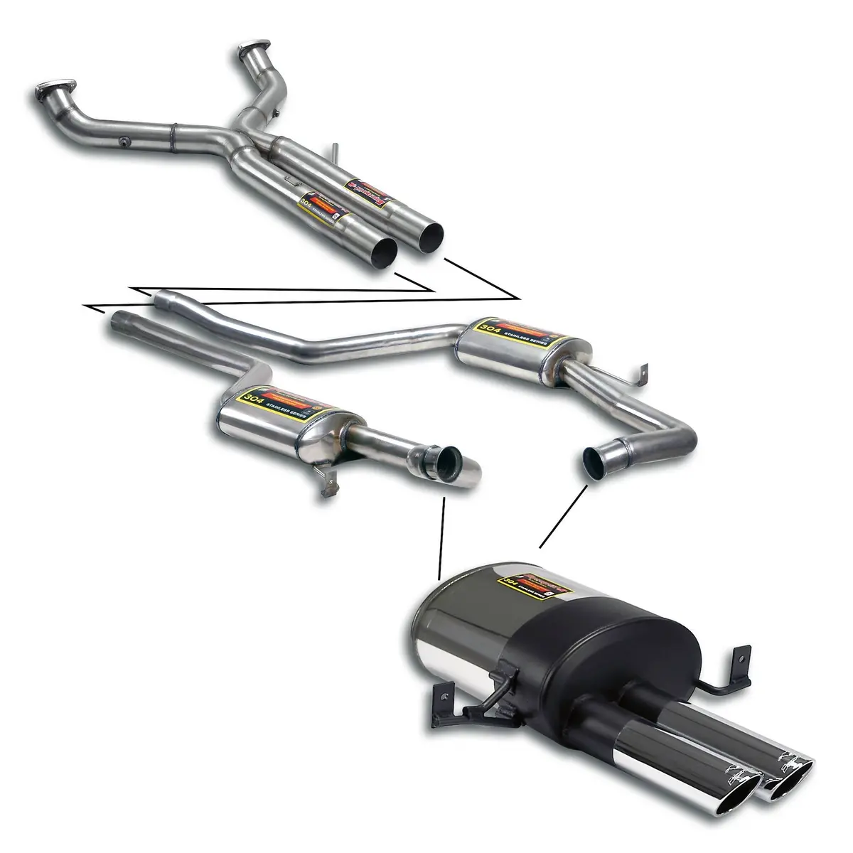 Supersprint Porsche 928 Track Performance Pack, Sport End Tips 1