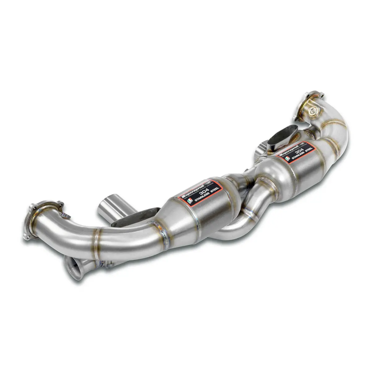 Supersprint Porsche 911 (993 Series Gt2) Front Metallic Catalytic Right - Left 100Cpsi(With Heat Exchangers) 1