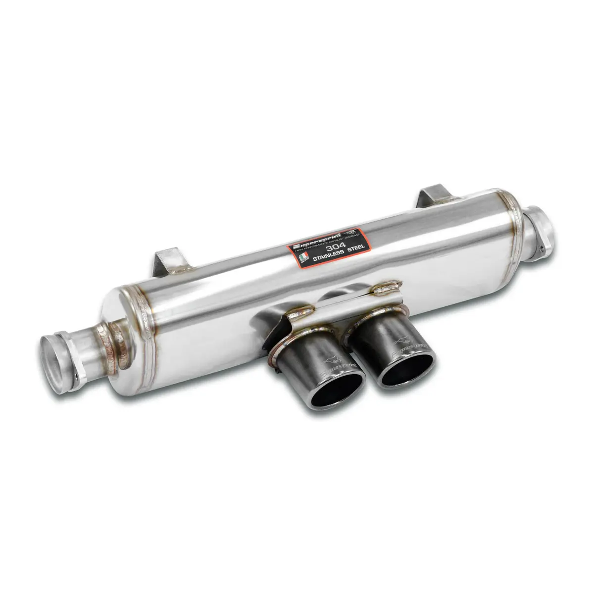 Supersprint Porsche 911 (997.1 Series Gt3 / Gt3 Rs) Rear Exhaust Oo 90 "Gun Metal Grey" 1
