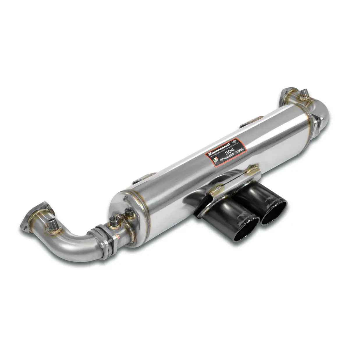 Supersprint Porsche 911 (996 Series Gt3 / Gt3 Rs) Rear Exhaust (No Kat.) Oo90 "Gun Metal Grey" 1