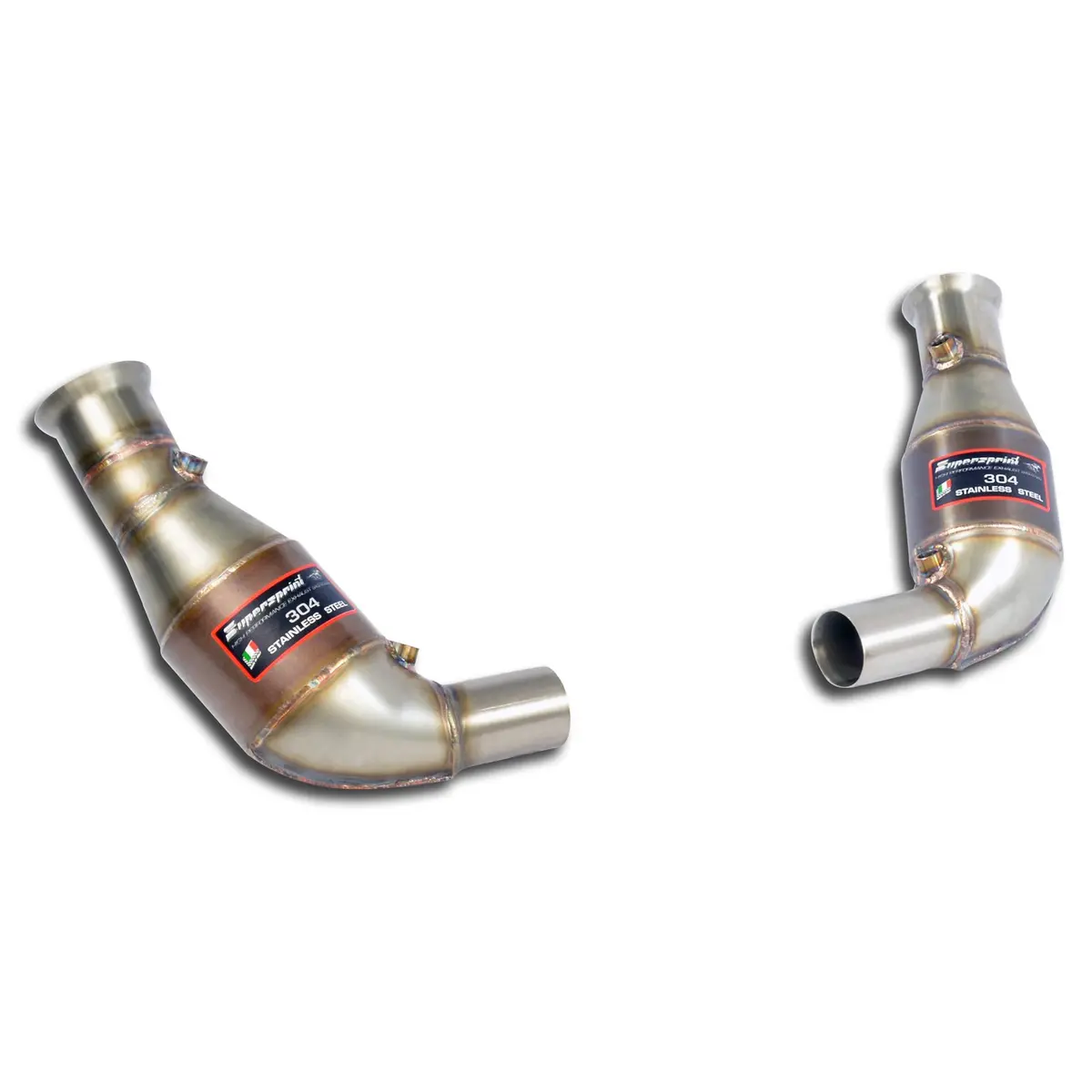 Supersprint Porsche 911 (991.1 Series Gt3 / Gt3 Rs) Metallic Catalytic Converter Right - Left Wrc 1