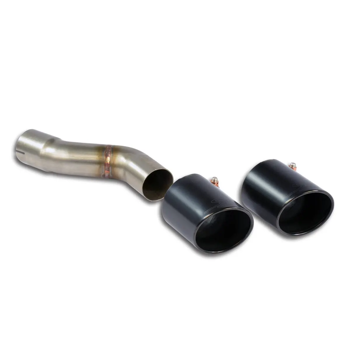Supersprint Porsche 911 (991.1 Series Carrera / Carrera S / Gts) Connecting Pipe Kit Left + "Gun Metal Grey" Endpipe Oo90 1