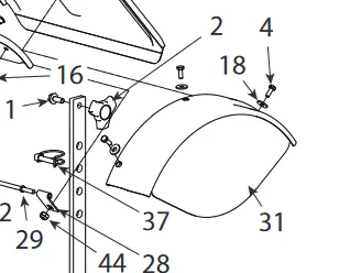 24873 Weldment Side Shield Earthquake 1