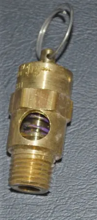 25-70 Relief Valve Air Compressor High Pressure Relief 1/4 Inch Threaded 70 Psi Relief 1