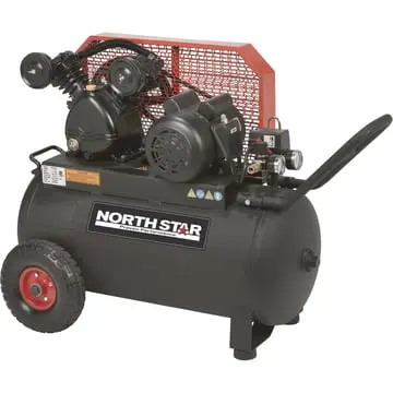 25654 Single-Stage Portable Electric Air Compressor, 2 Hp, 20-Gallon, 5.0 Cfm, Horizontal Northstar 1