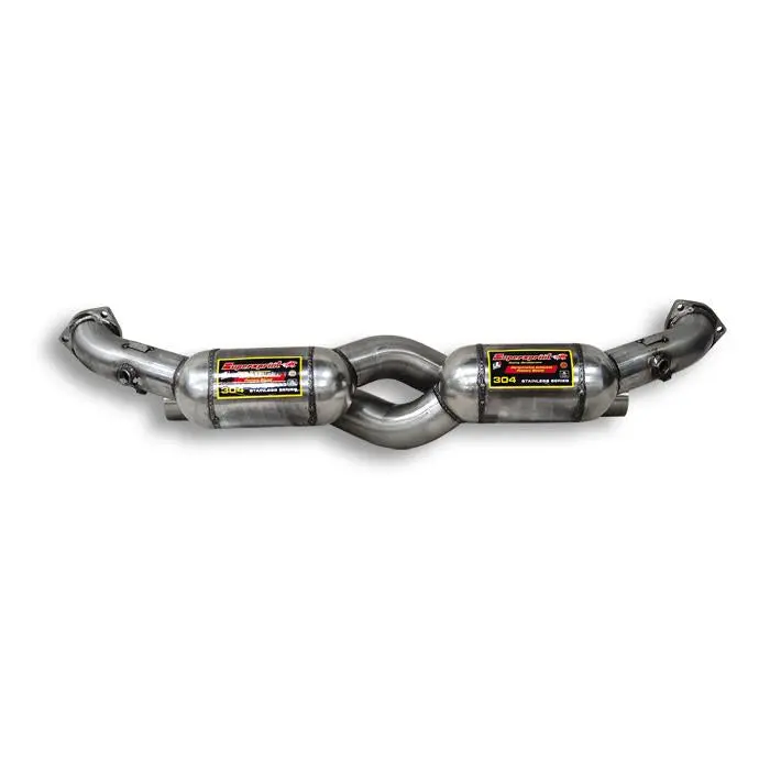 Supersprint Porsche 911 (996 Series Gt3 / Gt3 Rs) Front Pipe With Metallic Catalytic Converter Right + Left 1