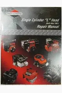 270962 12/00 Rep Manual Single Cyl L Briggs And Stratton Wh3 1